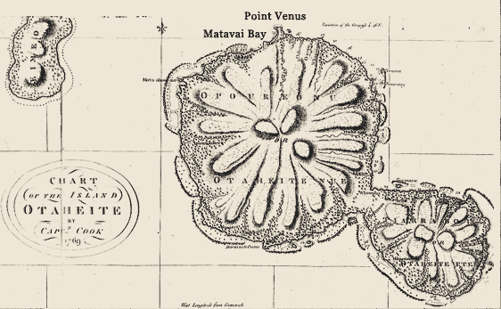 Map of Tahiti